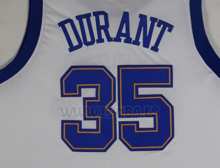 Camiseta Golden State Warriors Kevin Durant #35 Blanco